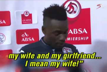 VIDEO: Cầu thủ lỡ cám ơn vợ và... bạn gái trên truyền hình