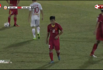 VIDEO: Cầu thủ U19 Việt Nam nhận thẻ đỏ tranh cãi
