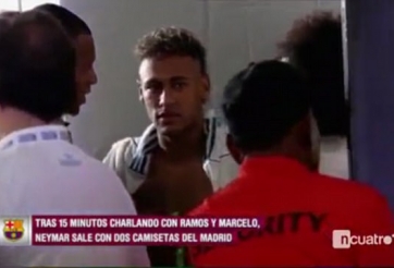 VIDEO Neymar bất ngờ đột nhập phòng thay đồ của Real 15 phút