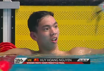 VIDEO: Kình ngư Nguyễn Huy Hoàng giành HCV, phá sâu kỷ lục SEA Games