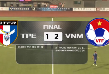 Highlights: U19 Đài Loan 1-2 U19 Việt Nam