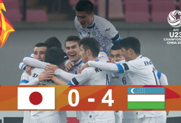 Highlights: U23 Nhật Bản 0-4 U23 Uzbekistan