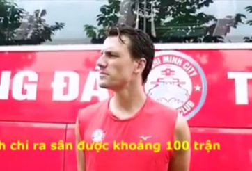 Tân binh CLB TPHCM phủ nhận chỉ đá 100 trận trong 10 năm qua