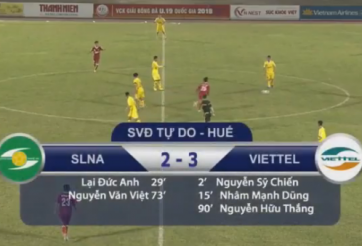 Highlights: U19 SLNA 2-3 U19 Viettel
