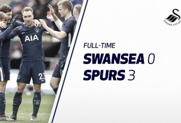 Highlights: Swansea 0-3 Tottenham (Tứ kết FA Cup)