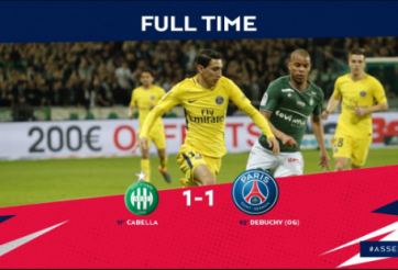 Highlights: Saint Etienne 1-1 PSG (Vòng 32 Ligue 1)