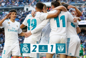 Highlights: Real Madrid 2-1 Leganes (Vòng 34 La Liga)