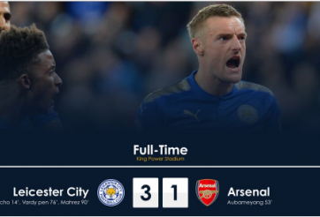 Highlights: Leicester 3-1 Arsenal (Vòng 31 Ngoại hạng Anh)