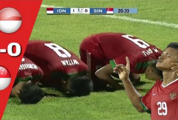 Highlights: U19 Indonesia 4-0 U19 Singapore