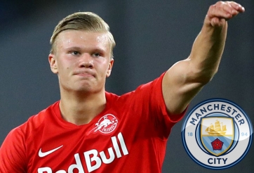 Man City tự tin đánh bại MU trong thương vụ Haaland