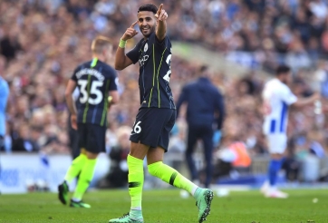 Chấm điểm Brighton 1-4 Man City: Siêu dự bị Mahrez chói sáng 