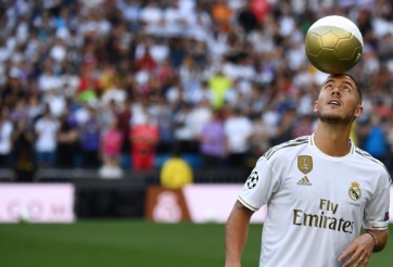 CĐV Real gọi tên bản hợp đồng kế tiếp ngay trong lễ ra mắt Hazard