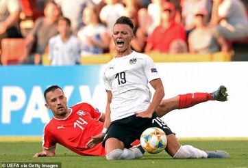 Rợn người với chấn thương kinh hoàng của tuyển thủ Áo tại EURO U21