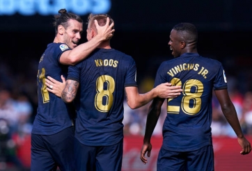 Real giành trọn 3 điểm trong ngày Bale tỏa sáng thay Hazard