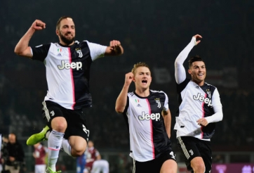 Juventus tiếp tục khúc khải hoàn trong ngày De Ligt thay Ronaldo tỏa sáng