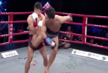 Tung đòn đẹp, võ sĩ Trung Quốc vẫn bị chỉ trích vì 'thắng trộm' 