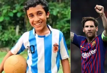 Cậu bé 12 tuổi gây sốt với màn copy hoàn hảo sở trường của Messi