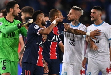 VIDEO: Neymar đấm đối thủ, 'mưa thẻ đỏ' trận PSG - Marseille