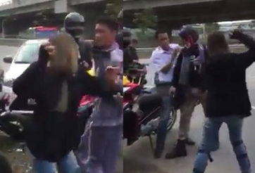 Nữ phượt thủ xinh đẹp nổi tiếng cầm gạch đòi 'choảng' tài xế taxi ngay giữa đường 