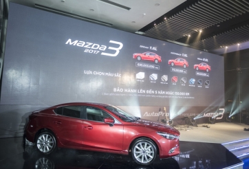 Mazda3 2017 chính thức ra mắt Việt Nam, giá từ 690 triệu
