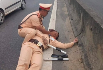 Nghi vấn xe container cố tình giết CSGT trên đường quốc lộ