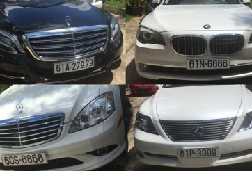 Dàn xế sang biển 'khủng' tham gia rước dâu tại Bình Dương