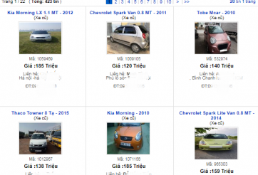 Giảm giá thê thảm, ô tô cũ tầm 100 triệu đồng rao bán ồ ạt