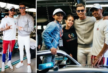 VIDEO: Con trai Ronaldo ngồi thử chiếc xe đua F1