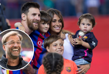 Messi bị con trai chế giễu sau trận thua trước Liverpool