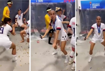 Nữ tuyển thủ Mỹ lắc mông ăn mừng chức vô địch World Cup 2019