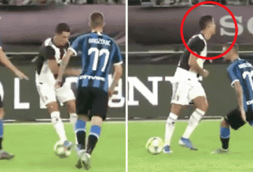 VIDEO: Ronaldo phô diễn kỹ thuật 'lườm rau gắp thịt' tại Trung Quốc