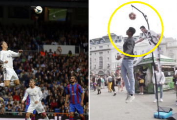VIDEO: Tái hiện cú bật cao 'thần thánh' của Ronaldo, chàng trai nhận thưởng 1000 USD