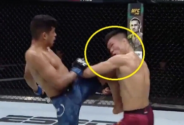VIDEO: Võ sĩ Mỹ lên gối cực hiểm, hạ knock-out đối thủ người Trung Quốc