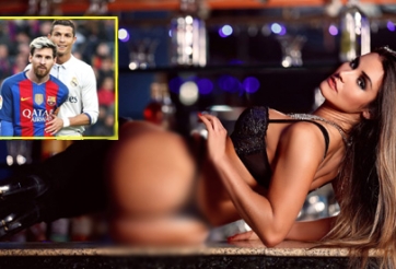 Siêu mẫu từng lên giường với Ronaldo và Messi tung ảnh hút hồn cánh mày râu
