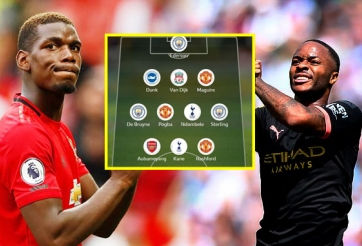 Đội hình tiêu biểu Ngoại hạng Anh vòng 1: MU, Man City áp đảo