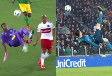 VIDEO: Thủ môn lập siêu phẩm 'ngả bàn đèn' giúp đội nhà thoát thua