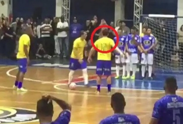 VIDEO: 'Vua futsal' Falcao xoay compa sút phạt có một không hai trên thế giới