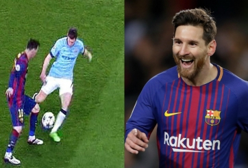 VIDEO: Messi 'xỏ háng' phóng viên truyền hình từ cự ly bất khả thi