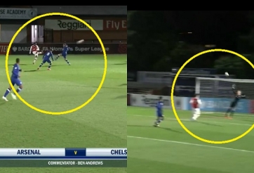 VIDEO: Sao trẻ Arsenal 'vẽ cầu vồng khuyết' vào lưới U23 Chelsea