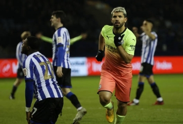 ĐKVĐ Man City vất vả giành vé vào tứ kết FA Cup