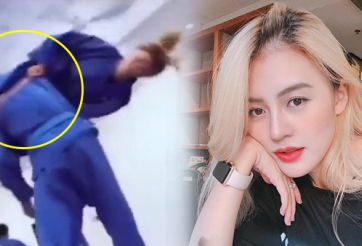 Hotgirl võ thuật Việt Nam bay người kẹp cổ như phim hành động