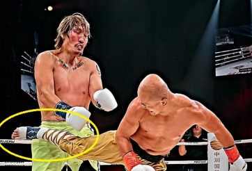 'Đệ nhất Thiếu Lâm' Trung Quốc tung cước hạ gục đối thủ khổng lồ