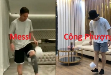 Messi đánh bại Công Phượng trong thử thách tâng cuộn giấy vệ sinh