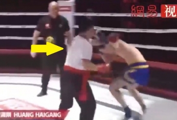 Cao thủ Vịnh Xuân Quyền xuất 3 chiêu hạ gục võ sĩ Muay Thái