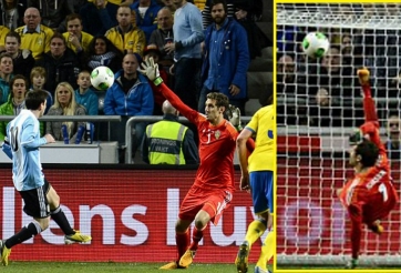 VIDEO: Siêu phẩm 'ngả bàn đèn' khiến Messi ăn mừng hụt