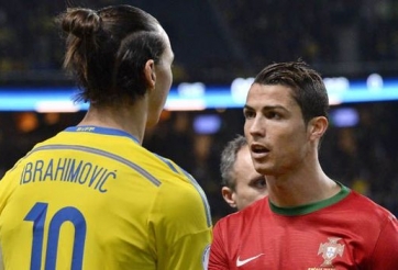 Ronaldo bị gạch tên khỏi đội hình hay nhất của Ibrahimovic