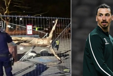 Ibrahimovic: 'Những kẻ phá hoại bức tượng của tôi đều là trẻ trâu'