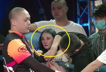 Vợ khóc nức nở khi chứng kiến chồng no đòn trước 'Đệ nhất Thiếu Lâm'