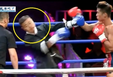 Cao thủ khinh công Trung Quốc khâu 6 mũi vì lĩnh 'mưa' đòn của võ sĩ MMA