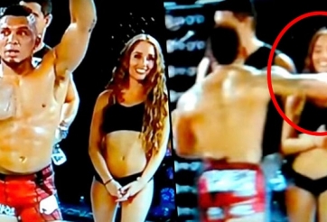 Thua trận, 'Quái thú' MMA đấm vào mặt cô gái xinh đẹp